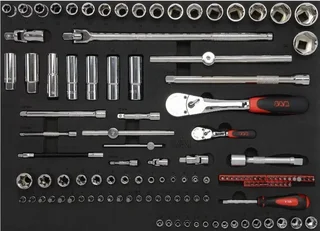 Workshop Tool Trolley SERVI-630N SAM OUTILLAGE with 200 Industrial Maintenance Tools