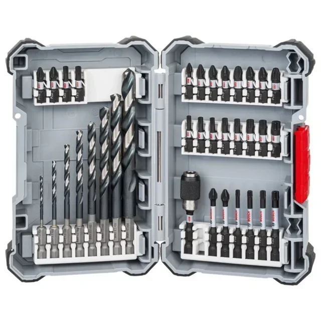 Bosch Impact Control 35-Piece Screwdriver Bit Set HSS Metal Drill Bits