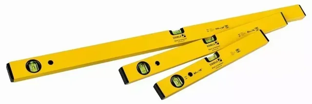 STABILA Classic 70 Spirit Level Set - 40/60/100 cm - Accuracy ±0.5 mm/m - Professional Measuring Tool