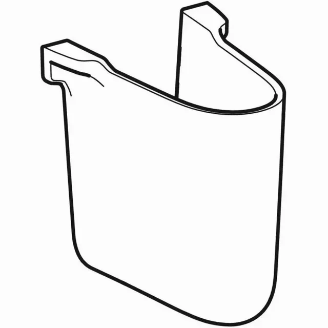 Coprisifone Geberit Bastia bianco design minimalista
