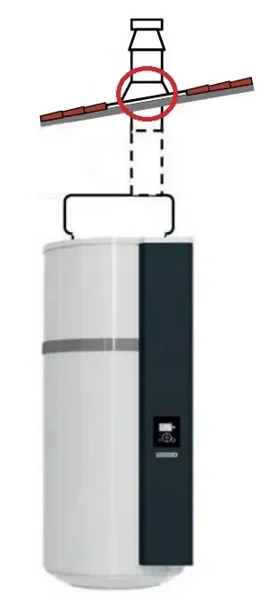 Solin étanchéité toiture tuile 25°-45° noir THERMOR 354637