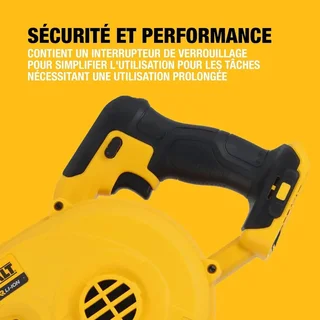 Souffleur à feuilles 18V XR DEWALT DCV100-XJ compact sans fil