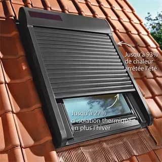 Volet roulant solaire VELUX SSL SK06 télécommandé protection thermique