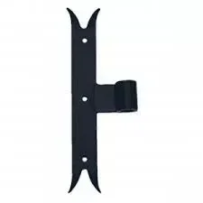 Wandhalterung Bilderrahmen Schwenkarm 14mm Durchmesser 180mm schwarzer Stahl