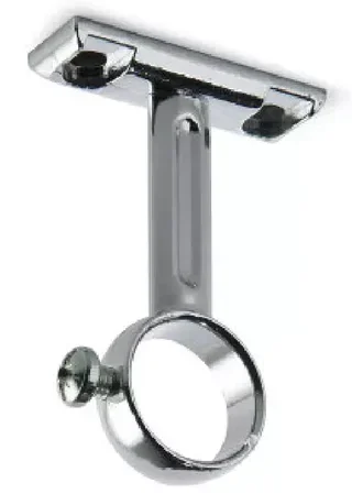 Support tube chromé MANART avec vis de fixation murale M