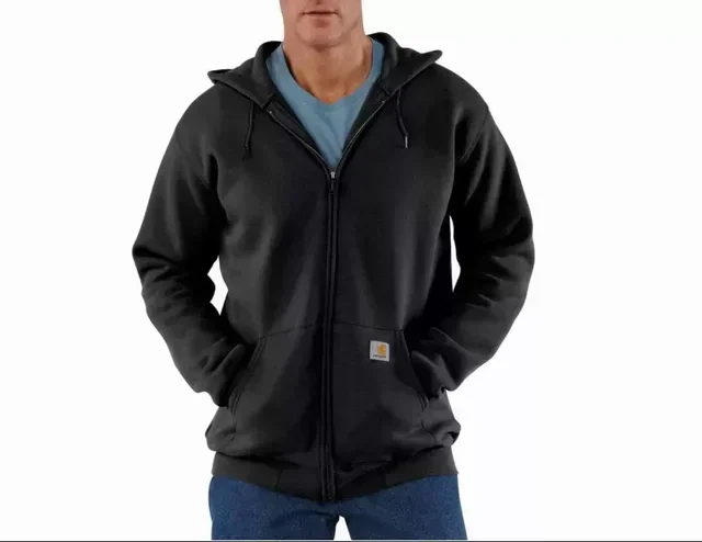 Carhartt K122 Herren Loose Fit Midweight Baumwoll-Sweatjacke mit Reißverschluss