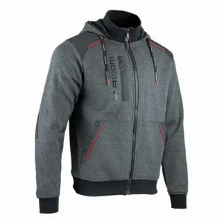 Sudadera con Capucha y Cremallera Facom FXWW8000E Gris Negro Rojo - Ropa de Trabajo Profesional