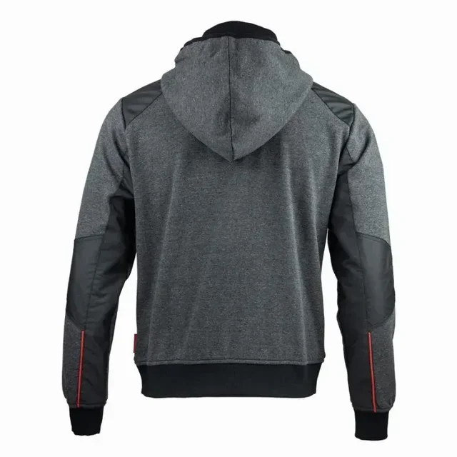 Sudadera con Capucha y Cremallera Facom FXWW8000E Gris Negro Rojo - Ropa de Trabajo Profesional