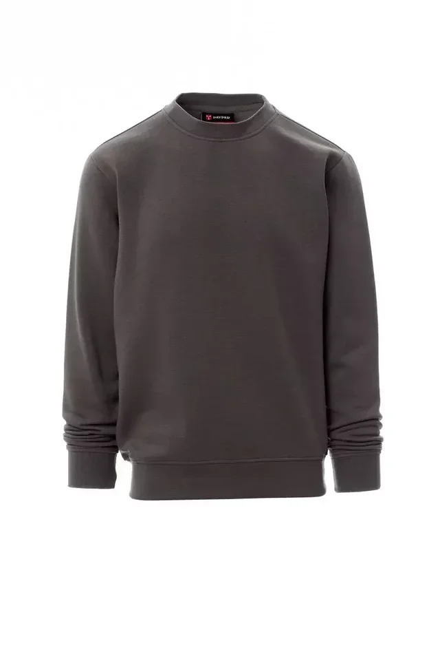 Felpa uomo spazzolata 260g PAYPER New Orleans grigio melange