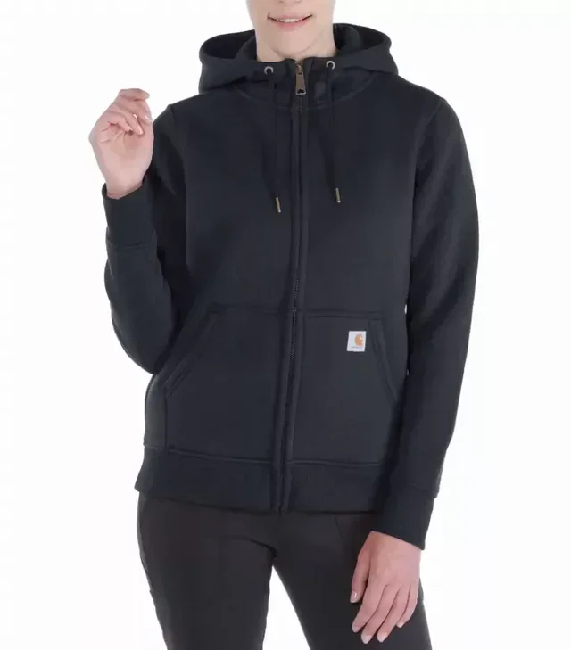 Damen Carhartt 102788 Kapuzenjacke Reißverschluss Dicker Fleece Känguru-Tasche