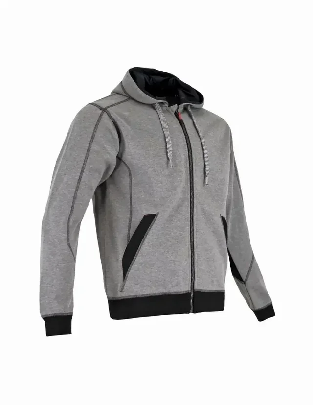 LMA Madrier 8074 Herren Kapuzen-Arbeits-Sweatshirt mit Reißverschluss - Verstärkte Berufsbekleidung