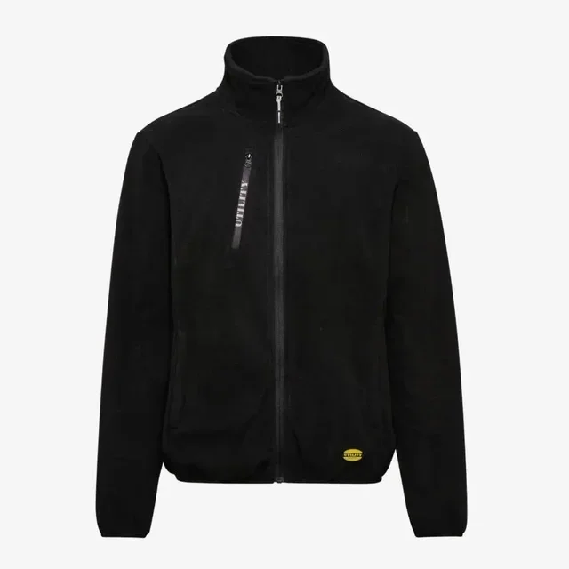 Diadora Pile FZ Warme Fleece-Jacke mit Reißverschluss und Brusttasche Utility