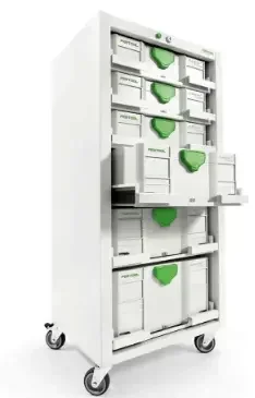 Systainer de transporte FESTOOL SYS-PORT 1000/2 con ruedas giratorias y cajones modulares - Ref. 491922