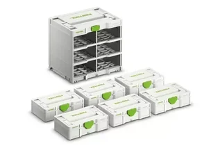 Systainer³ Rack Festool SYS3-RK/6 M 337 - Étagère 6 compartiments avec Mini-Systainer