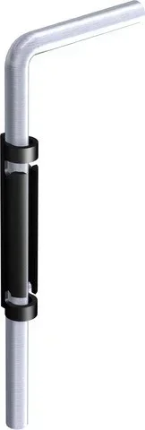 Verrou renforcé à souder Ø16 mm MANTION Longueur 500 mm zingué