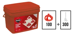 Sistema di Livellamento Piastrelle RUBI Cyclone 3mm 100 Distanziatori a Croce 300 Cunei