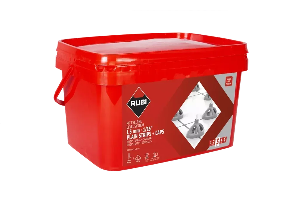 Sistema di Livellamento Piastrelle RUBI Cyclone 3mm 100 Distanziatori a Croce 300 Cunei