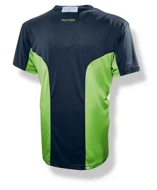 T-shirt sport homme Festool 2040 bleu polyester respirant ultraléger