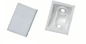 Taquet à couvercle 01C blanc prunier - Boîte 100 unités - Fixation meuble