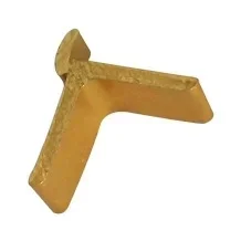 Taquet aluminium or T39 VACHETTE crémaillère encastrée - Boîte 100 unités