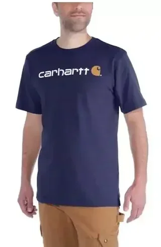 T-Shirt Homme Carhartt MC Core Logo Noir - Coupe Régulière