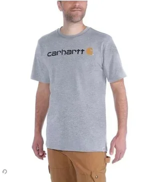 T-Shirt Homme Carhartt MC Core Logo Noir - Coupe Régulière