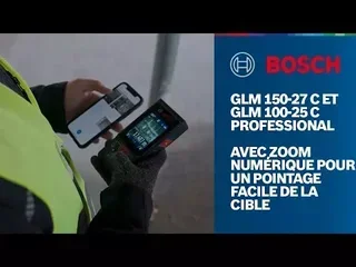 Bosch GLM 100-25 C Professional Misuratore Laser Distanza 100m Esterno Mirino Digitale