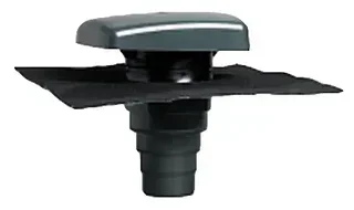 Terminal ventilation Ubiflu 2 UBBINK multidiamètre 100-160mm noir ardoise VMC hotte