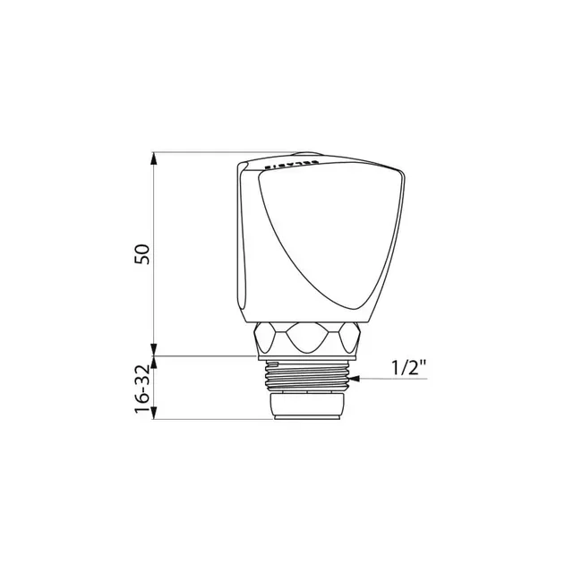 DELABIE Universalkreuzgriff Gamma 1/2" G370015 - Sanitärarmatur Wasserhahn