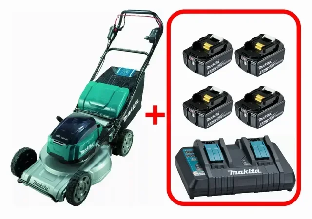 Tondeuse autotractée MAKITA DLM533 36V LXT avec 4 batteries 4Ah et chargeur double