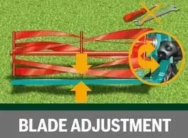 Bosch AHM 38 G Manual Lawn Mower - 5 Helical Hardened Steel Blades