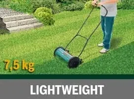 Bosch AHM 38 G Manual Lawn Mower - 5 Helical Hardened Steel Blades