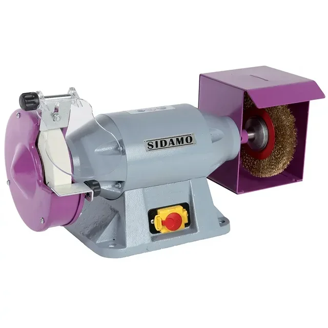 Touret à meuler SIDAMO 150mm 230V avec brosse acier pour ébavurage métal