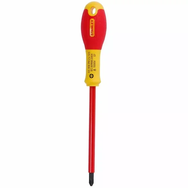 Tournevis Phillips isolé 1000V PH2 x 125mm FATMAX Stanley 1-65-416