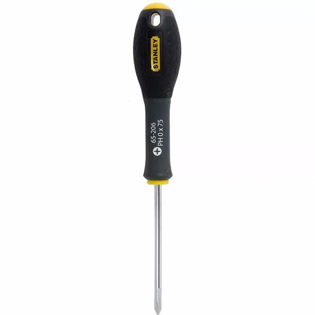 Tournevis Phillips PH0 x 75 mm Stanley FATMAX 1-65-206 acier chrome-vanadium poignée soft grip antidérapante