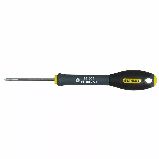 Stanley FATMAX Phillips Screwdriver PH00 x 50 mm - 1-65-204 - Chrome Vanadium Steel, Non-Slip Soft Grip Handle