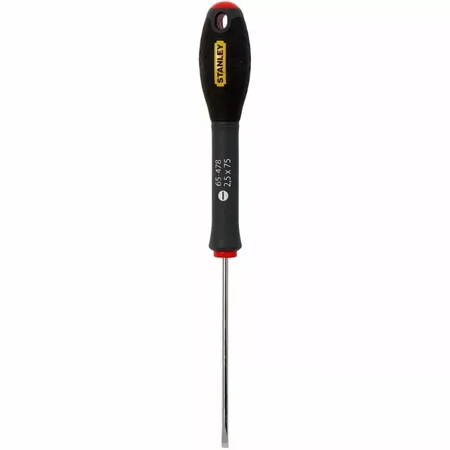 Stanley FatMax Mechanic Screwdriver 2.5x75mm Chrome Vanadium Steel Soft Grip Handle