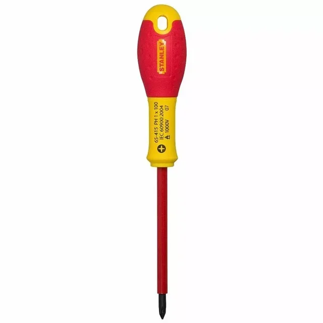 Tournevis Phillips isolé 1000V PH1x100mm Stanley FATMAX - Réf. 1-65-415