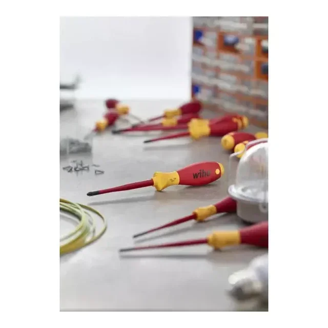 Cacciavite piatto elettrico Wiha SoftFinish 5,5 mm isolato 1000V