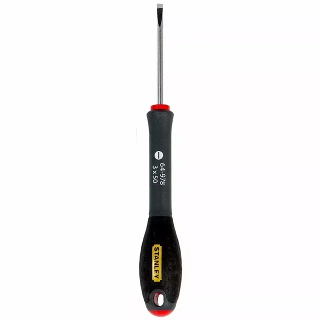 Destornillador Electricista Stanley FATMAX 3x50mm - Hoja Cromo Vanadio Mango Soft Grip