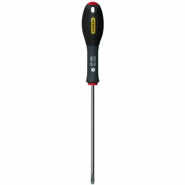 Stanley FATMAX Mechanic Screwdriver 4x125mm - Chrome Vanadium Steel Blade with Soft Grip Anti-Slip Handle