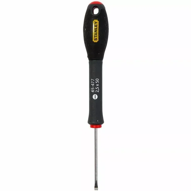 Stanley FATMAX Mechanic Screwdriver 2.5x50 mm - Chrome Vanadium Blade Soft Grip Handle