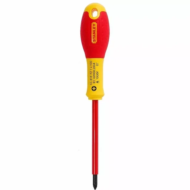 Stanley FATMAX PZ1 100mm 1000V Insulated Pozidriv Screwdriver 1-65-418