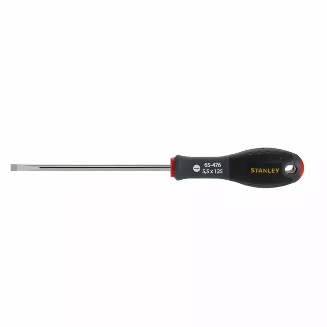 Stanley FATMAX Electrician Screwdriver 5.5x125mm Chrome Vanadium Steel Soft Grip Handle