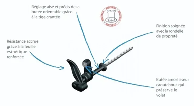 Morsetto a vite francese composito nero TORBEL 130 mm