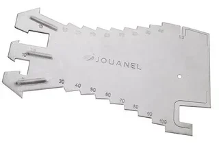 Tracette à zinc JOUANEL TRAC - Outil couvreur inox graduations 5-100mm