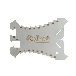 Tracette à zinc inox DIMOS 140x90mm - Réf. 155581