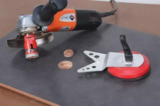 Carotatrice Diamantata 43 mm Drygres Rubi Foratura a Secco Gres Porcellanato Piastrella Ceramica M14