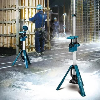 Trépied LED MAKITA DML813 18V mât télescopique 2,2m 3000 lumens chantier