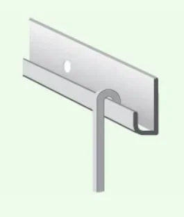 Tringle à rideau cimaise 2m aluminium blanc CIVIC - système suspension tableaux